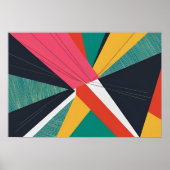 Balanceexplosion: Winkelabstraktion Poster (Vorne)