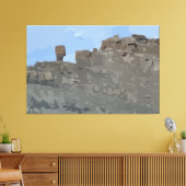 Balancegestufte Canvas drucken Leinwanddruck (Insitu (Wohnzimmer))