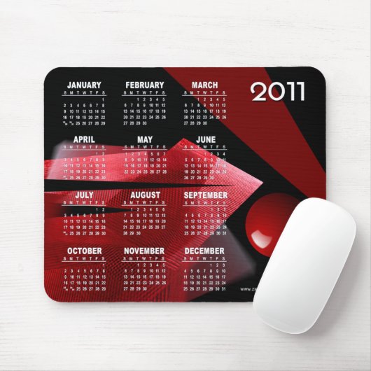 Balancen-abstrakter Kalender 2011 Mousepad (Mit Mouse)