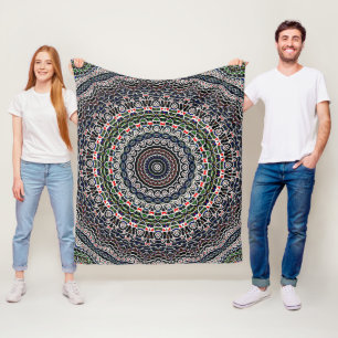Balancen-Mandala Fleecedecke