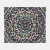 Balancen-Mandala Fleecedecke (Vorderseite (Horizontal))