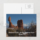 Balancer Rock, Moab UT Postkarte (Vorne/Hinten)