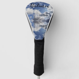 Balancereflektionen weiße Wolken in Cornisch Himme Golf Headcover