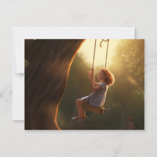 Balanceseitige Postkarte