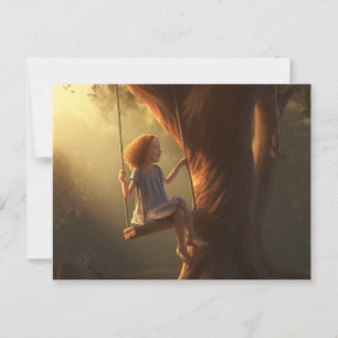 Balanceseitige Postkarte