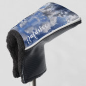 Balancewolken-Reflexionen, blauer Himmel Golf Headcover (3/4 Vorderseite)