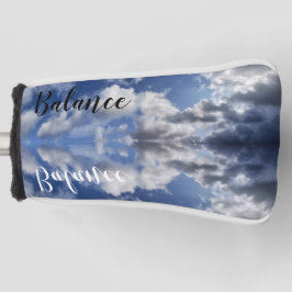 Balancewolken-Reflexionen, blauer Himmel Golf Headcover
