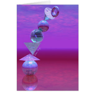 Balancieren- pinkfarbenes und violettes