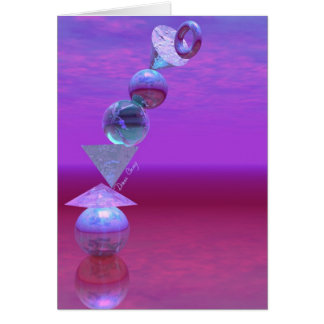Balancieren- pinkfarbenes und violettes