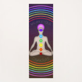 Balancieren Sie Ihr Chakras Yogamatte (Vorderseite)
