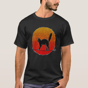 Balancierende Katze im Gleichgewicht T-Shirt