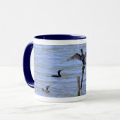 Balancierende Kormoran-Tasse Tasse (Vorderseite Links)