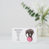 Balancierender Elefant Visitenkarte (Stehend Vorderseite)