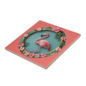 Balancierender Flamingo Fliese (Seite)