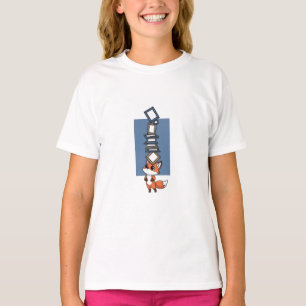 Balancierender Fuchs und Bilderrahmen Kinder T-Shirt