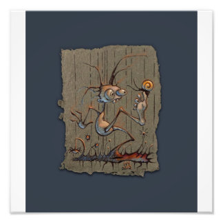 Balancierte Schnecke, Foto Print