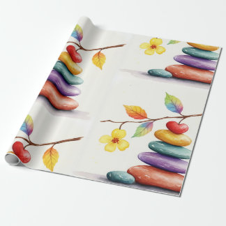 Balancierte Steine Geschenkpapier
