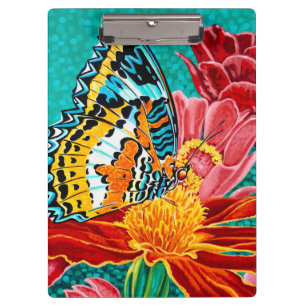 Balancierter Schmetterling I Klemmbrett