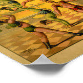 Balancing Acrobats Circus Poster (Ecke)