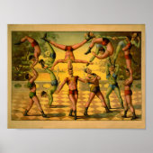 Balancing Acrobats Circus Poster (Vorne)
