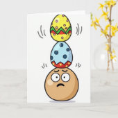 Balancing Act Animated Fun Card Karte (Gelbe Blume)