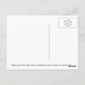 "Balancing Act" Schwarzbären-Wildschutzpostkarte Postkarte (Rückseite)