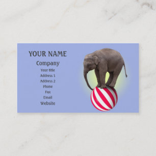 Balancing Elefant Visitenkarte
