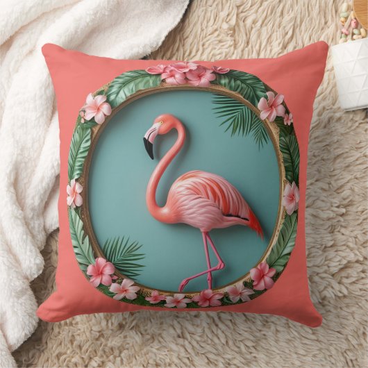 Balancing Flamingo Kissen (Decke)