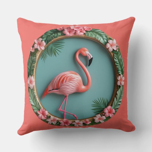 Balancing Flamingo Kissen (Rückseite)