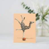 Balancing Giraffe Postkarte (Stehend Vorderseite)