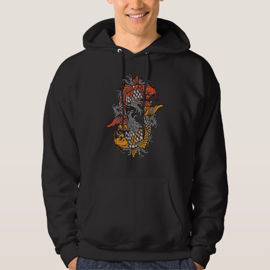Balancing Koi Hoodie (Vorderseite)