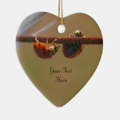 Balancing Ladybugs Niedliche Natur Keramik Ornament (Rechts)