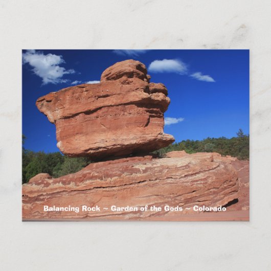 Balancing Rock ~ Colorado Postcard Postkarte (Vorderseite)