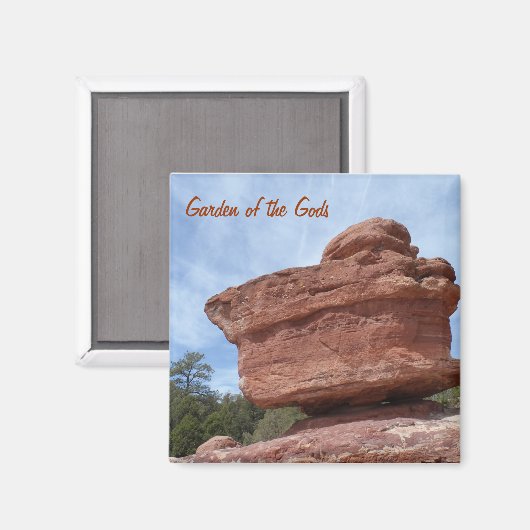 Balancing Rock- Garten der Götter Magnet (Vorderseite/Rückseite)