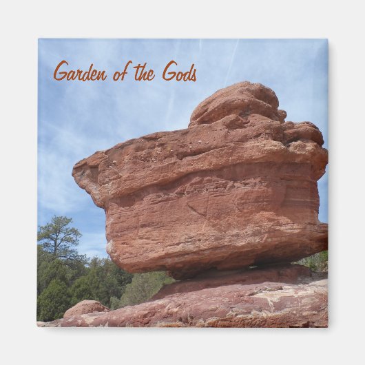 Balancing Rock- Garten der Götter Magnet (Vorne)