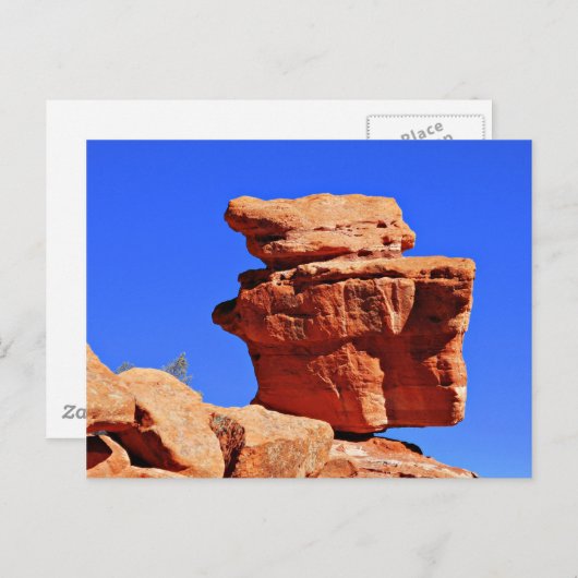 Balancing Rock Postkarte (Vorne/Hinten)