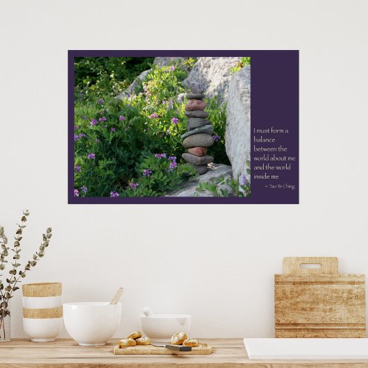 Balancing Rocks (Druck / Leinwand) Poster (Küche)