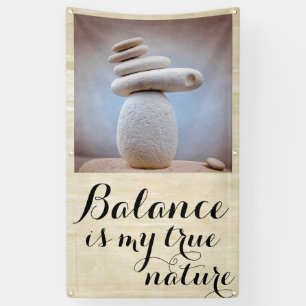 Balancing Stones Square + Ihr Text & Ideen Banner