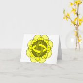 " Balancing the Solar Plexus Chakra" Note Card Karte (Gelbe Blume)