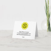 " Balancing the Solar Plexus Chakra" Note Card Karte (Rückseite)