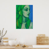 Balanis, Dryad Forest Goddess Spirit Fantasy Art Poster (Küche)