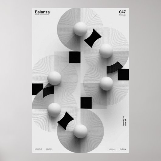 Balanza: Geometrische Serie Poster (Vorne)