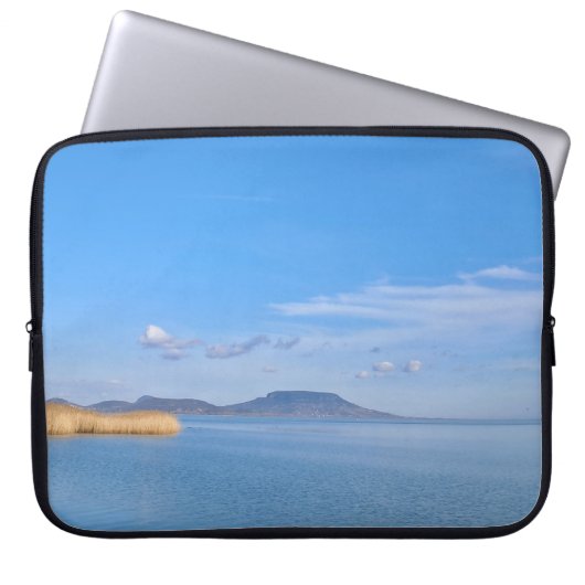 Balaton blau laptopschutzhülle (Vorderseite)