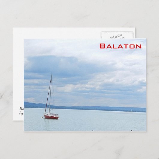Balaton Postkarte (Vorne/Hinten)