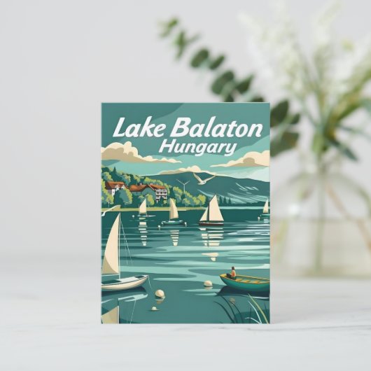 Balaton Postkarte (Stehend Vorderseite)