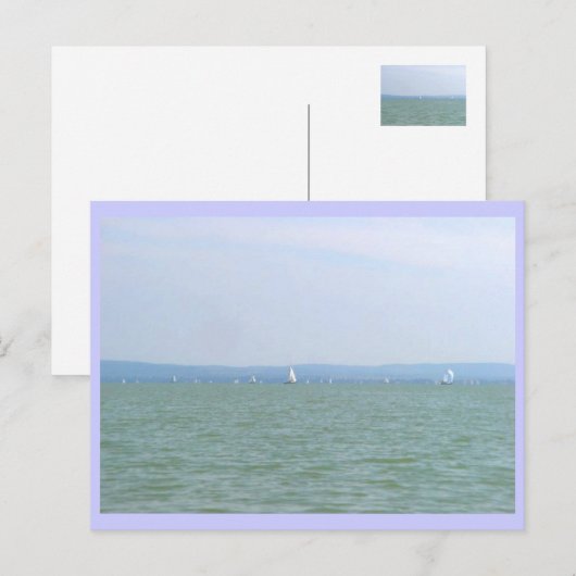 Balaton Regatta Postkarte (Vorne/Hinten)