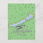 Balaton Ungarn Karte (Vorderseite)