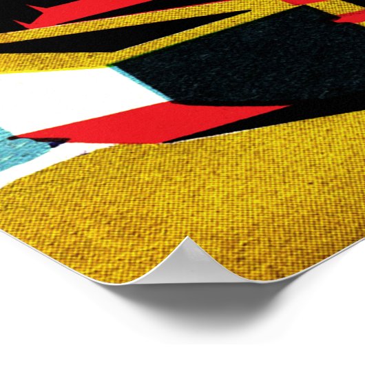 Balatonsee, Fischerboot an der Küste, Ungarn Poster (Ecke)