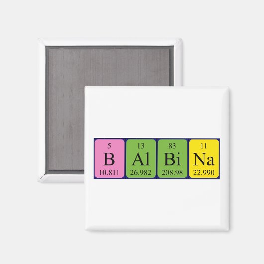 Balbina Periodenmagnet Magnet (Vorderseite/Rückseite)