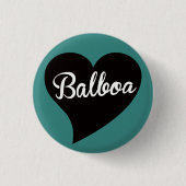 Balboa Black Heart Jade Button (Vorderseite)